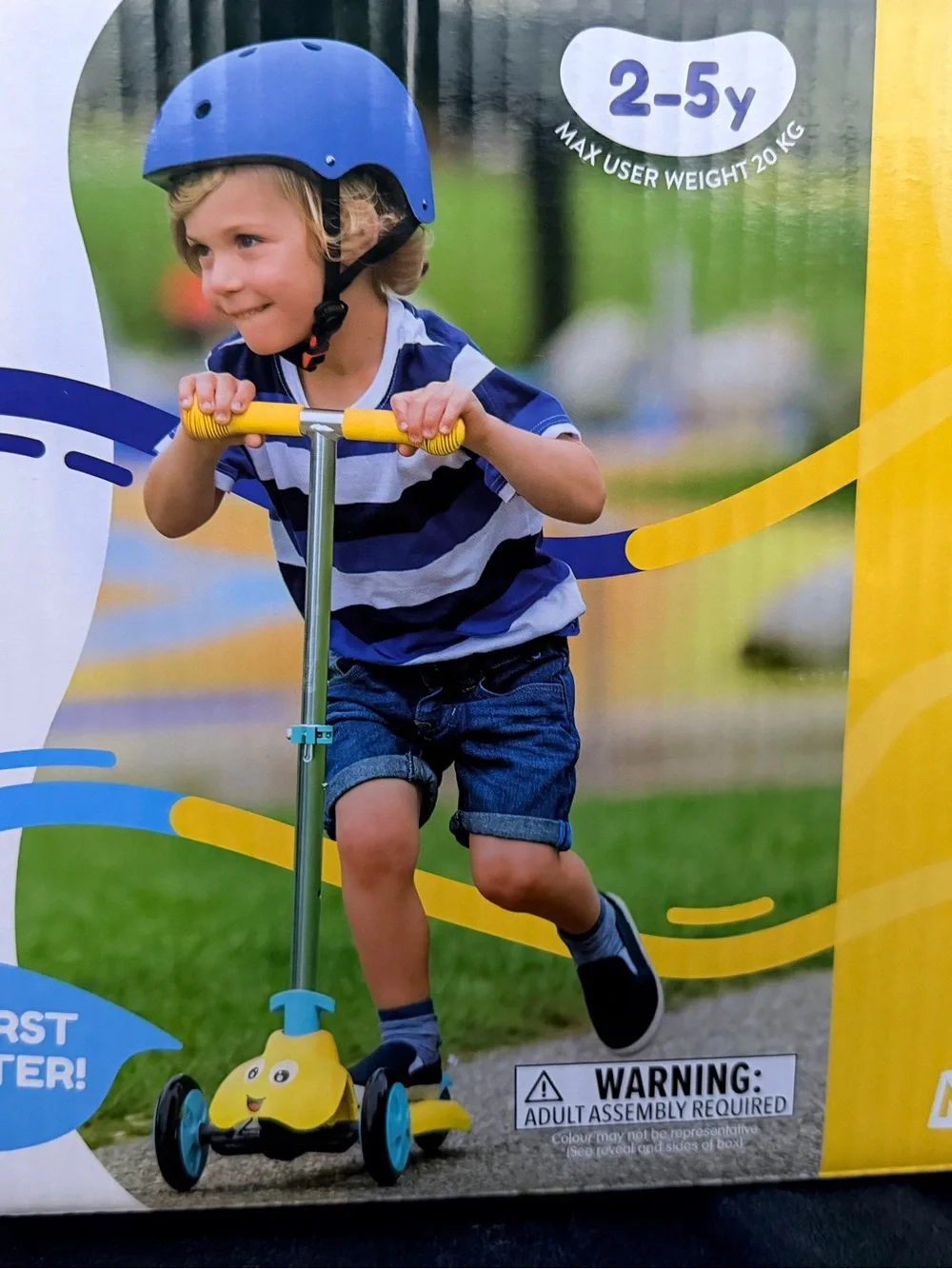 Fold & Go First Scooter - Yellow/Teal